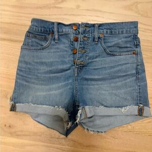 Madewell Light Blue Jean Shorts